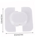 Six Pack Easy Install Kid Safe Locks For Cabinets Drawers And Refrigerators White Durable Latches 6.5cm x 5.5cm