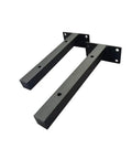 Legit Heavy Duty Industrial Shelf Brackets, Concealed Wall Mount Steel Supports For Diy Floating Shelves, sturdy black iron hardware.