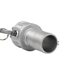 2 Pack Aluminum Cam Lock Fittings 2 Inch Cam And Groove Hose Connector Part C Female Coupling with key for secure connection.