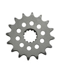 Hella Durable Badass Front Rear Motorcycle Sprocket Kit Compatible With Suzuki GSXR600 V W X Race Models 1997 Through 2000 16T 45T Cnc Steel Chain Drive System front sprocket with teeth and holes.