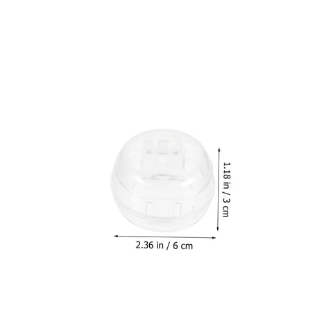 Six Pack Stove Knob Covers Transparent Safety Guards For Gas Electric And Induction Stoves And Washing Machines Easy To Install Button Protectors For Kid Safe Home No Fuss Family, single clear cover with dimensions