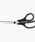 Triple Pack 8 Inch Heavy Duty Scissors With Comfort Grip Handles Pro Grade Ultra Sharp Stainless Steel Blades For Everyday Use In Office School Home Crafts And Sewing shown with black handles and silver blades