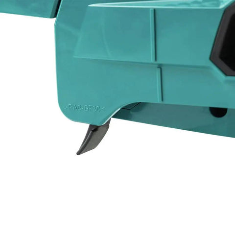 Close-up of the blade guard on the 16 Inch 40V Max Brushless Top Handle Electric Chainsaw Kit With 4Ah Battery.