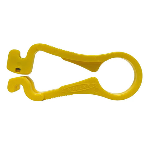 Yellow hand tool from the Flat Drop Fiber End Prep Kit For FTTH - All In One Tool Set For Drop Cable Stripping