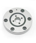 Premium Cross Roller Bearing Slewing Ring For Robotic Arms with circular plate, 6 bolt holes, 55mm diameter for heavy duty rotary table jobs.