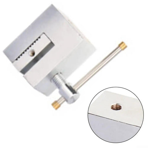 Stainless Steel Force Gauge Push Pull Clamp For Laboratory Testing, Rock Solid And Lab Grade, close-up of cogging design