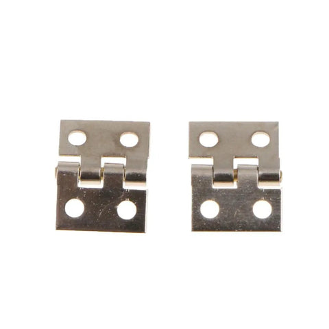 12 Pack Silver Butt Hinges For Cabinets And Drawers, Dollhouse Miniature Furniture, Jewelry Box Repair, Gift Box Crafting, 8mm DIY Model Hinges