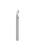 Carbide end mill with 8 mm shank, single-flute CNC router bit for engraving aluminum and wood