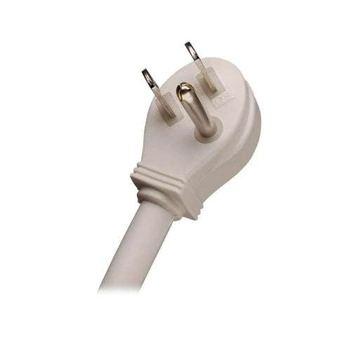 Close-up of right-angle plug for Isobar Four Outlet Surge Protector With Six Foot Cord And Right Angle Plug Tel Fax Modem Protection