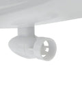 Close-up of the detachable motor on the Voyager 280 2.4GHz RC Sailboat with Detachable Electric Motor Blue Finish Indoor Outdoor Fun For Pool Or Pond