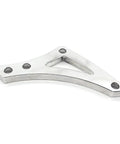 Precision 6061 Billet Aluminum Small Block Alternator Mount Bracket Kit Fits 318 340 360 Engines For Hot Rod Resto Mods Muscle Car Builds Durable Hardware Ensures Smooth Performance Reliable Operation For Classic Rides And Street Machines silver billet alternator bracket