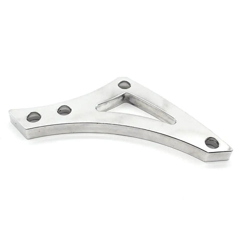 Precision 6061 Billet Aluminum Small Block Alternator Mount Bracket Kit Fits 318 340 360 Engines For Hot Rod Resto Mods Muscle Car Builds Durable Hardware Ensures Smooth Performance Reliable Operation For Classic Rides And Street Machines silver billet alternator bracket
