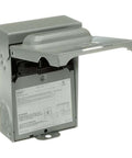 TFN60RCP Weatherproof Non-Fused AC Disconnect Switch Single Unit 60A 240V Single-Phase N3R shown with cover open