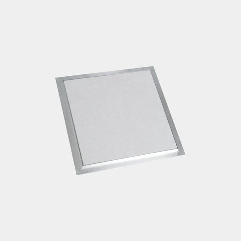 Straight Up Solid Aluminum Access Panel 24 By 36 Inch with fixed hinge and touch latch, seamless aluminum design.