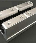 Heavy Duty Aluminum Block Linear Motion Ball Bearing Slide for SBR Linear Guide Rails 1Pc showing top view with screws visible