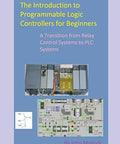 Book cover for 'The Introduction to Programmable Logic Controllers for Beginners' by John Mulindi, featuring PLC diagrams.