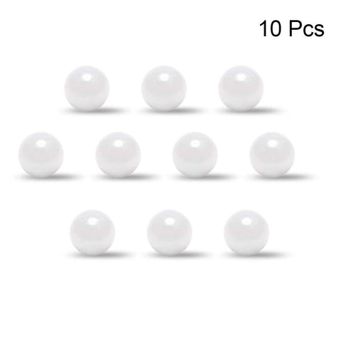 White zirconia ceramic bearing balls, 2.5 mm, set of 10