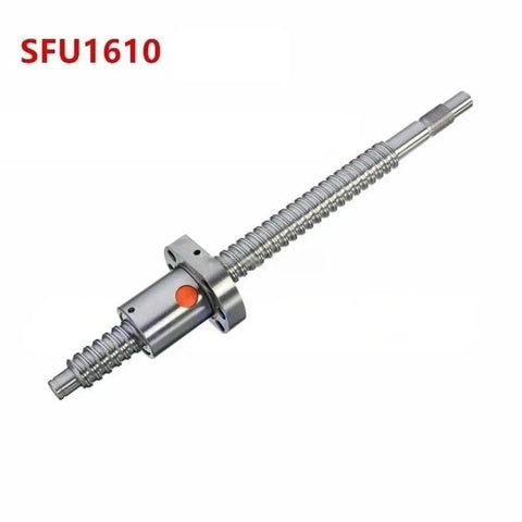 Cool C7 Single Ball Screw Nuts For Industrial Jobs 1610 Flange made of stainless steel, precise linear motion component.