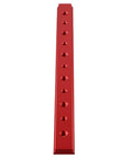 Aluminum T Track Slider Miter Jig For Table Saw And Woodworking Bench 23mm Width DIY Tool Type A, red T-slot with holes visible
