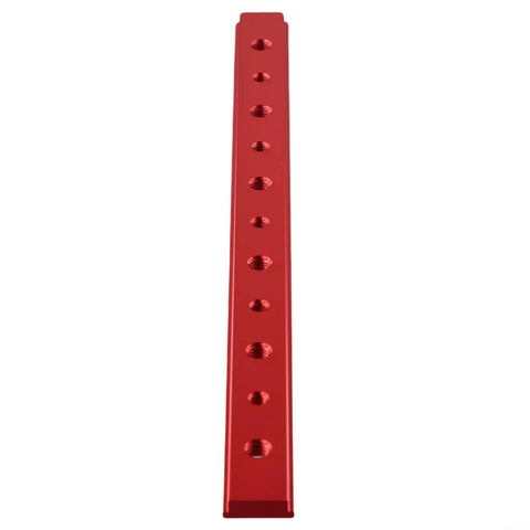 Aluminum T Track Slider Miter Jig For Table Saw And Woodworking Bench 23mm Width DIY Tool Type A, red T-slot with holes visible