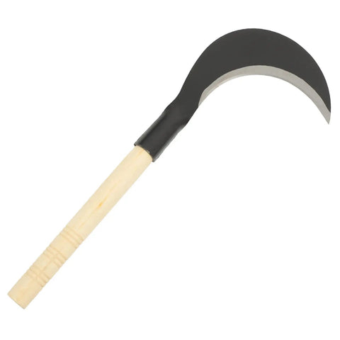 Durable Manganese Steel Scythe Long Hand Hoe For Garden Weeding Heavy Duty Yard Work Hand Weeder Tool With Sharp Edge And Ergonomic Grip