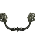 Two Tone Antique Bronze And Black Vintage Drawer Pulls With 4.25 Inch Hole Pitch In Zinc Alloy Cabinet Hardware