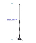 Rad Dual Band Ham Radio Antenna With Magnetic Base For VHF UHF 136-174MHz And 400-470MHz, 8dBi Omni Directional Gain, 32cm tall