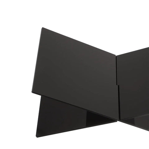 Close-up of the Multi Function Desktop Book Stand For Reading Bible Cookbooks Mags And Tablets Large Black Holder with 4mm thick panels.