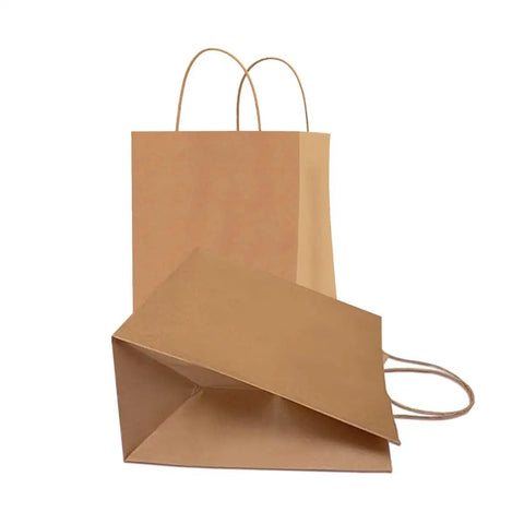Heavy Duty Kraft Paper Shopping Bags With Twisted Handles 12 x 7 x 16 Inches Brown Pack Of 400 For Retail Purchases Gift Grocery Takeout