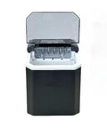 Compact Countertop Ice Maker Crafting Quick Bullet Ice In Six Minutes Flat with open lid view.