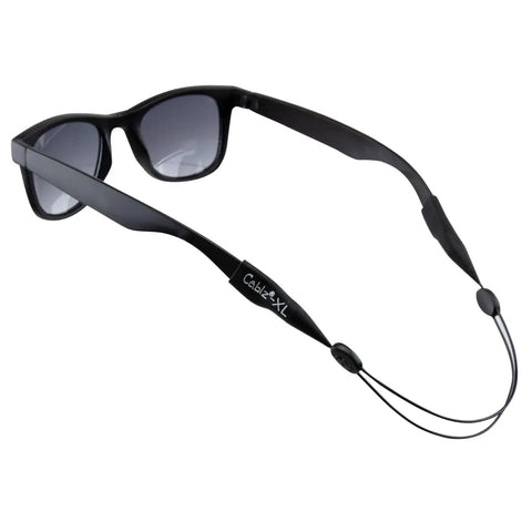 Monoz Adjustable Eyewear Retainer With Monofilament Like Line Off The Neck 14 Inch Black Non Conductive Eyewear Retainer