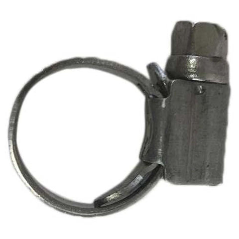 Scandvik 13620 stainless steel hose clamp, SAE size 6 (13–20 mm), 9 mm band, side view