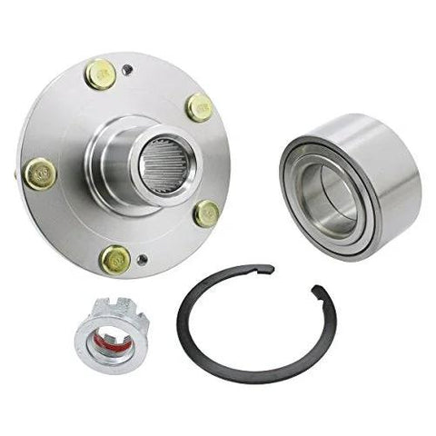 WA930566K Front Wheel Hub Bearing Module Kit with necessary install components displayed