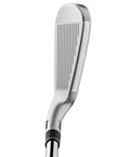Close-up of SIM 2 Max Iron Set Mens Right Hand Steel Regular 5-PW AW Cap Back Design club face with grooves visible.