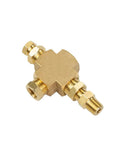 Solid 4Pc Set Of Npt Thread Adapters Converting 1/8 Inch Female To 1/4 Inch Male With Secure Locking Screws For Heavy Duty Plumbing And Air Tools brass adapter