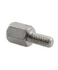 Hex Standoff Spacer Screws 50 Pack 4-40 Thread, 6mm Length Brass Pillars For PC Motherboard And PCB Mounts, nickel plated