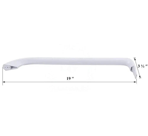 Upgraded Lifetime Refrigerator Side Door Handle For GE White Replacement For WR12X20141 WR12X22148 AP5949272 19 inch view