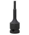 Front view of a 1/2-inch hex bit socket adapter (42CrMo alloy) for impact wrenches.