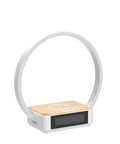 Bedside Lamp With Alarm Clock And Wireless Charger, Sunrise Wake Up Light, 3 Level Dimming, Touch Nightstand Lamp For Bedroom