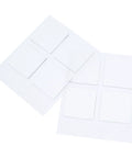 Eight Pack Non Slip Silicone Furniture Feet Pads For Chair Legs And Home Furniture, Transparent square design sheets