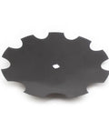 Four Pack 18 Inch Notched Harrow Disc Blades Fit One Inch Or One And One Eighth Inch Square Axle 3.5 Millimeter Thick Built From Heat Treated 65Mn Steel For Leveling Raising Plowing And Turning Heavy Duty Wear Resistant