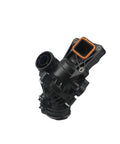 Performance Engine Coolant Thermostat Direct Bolt On Replacement For E400 Cls400 S550e showing side angle and detailed build.