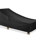Heavy Duty Waterproof Patio Chaise Lounge Cover For Outdoor Furniture Fits 78L X 34W X 32H Inches Black Tough As Nails