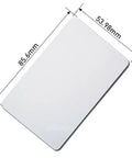 White 13.56MHz NFC Non Contact Access Key RFID Card With 48 Byte EV1 Chip And Durable PVC Construction 50 Pack