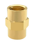Brass NPT female coupler fittings for industrial use, durable and corrosion-resistant, designed for water, oil, and air applications.