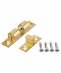 Solid Brass Double Ball Tension Roller Catch Latch For Cabinets And Furniture Doors, Adjustable Gold Tone Door Top Bead With Screws
