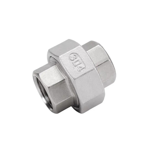 Heavy Duty SS316 Stainless Steel Spherical BSPT Socket Coupler With A Tough As Nails Hard Seal Female Female Union Connector For No Sweat Plumbing And Tight Fit Work, female connection fitting