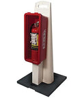 Heavy Duty Fire Extinguisher Cabinet And Stand Combo Red Wall Mount Keeper For 20 Lb Extinguisher Knockout Durability quick grab storage rig