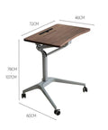 Upgrade Your Home Office Setup With This Smooth Riding Mobile Standing Desk That Dials In Your Perfect Height Fast For Seamless Sit Or Stand Flexibility Wherever You Roll. Adjustable 72x46 cm wooden top desk with wheels.