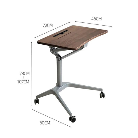 Upgrade Your Home Office Setup With This Smooth Riding Mobile Standing Desk That Dials In Your Perfect Height Fast For Seamless Sit Or Stand Flexibility Wherever You Roll. Adjustable 72x46 cm wooden top desk with wheels.